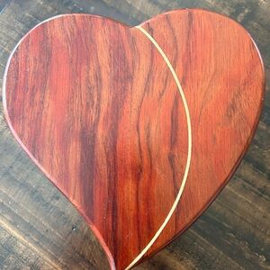 Beautiful Handcrafted Wooden Heart Jewelry Box—by Bryan Hart